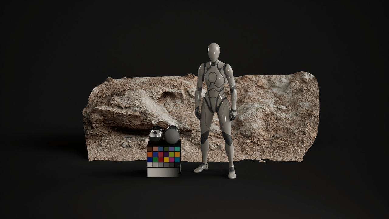 Medios 1 para el artículo Realistic Rock Outcrop 02 - Badlands with 4 LODs