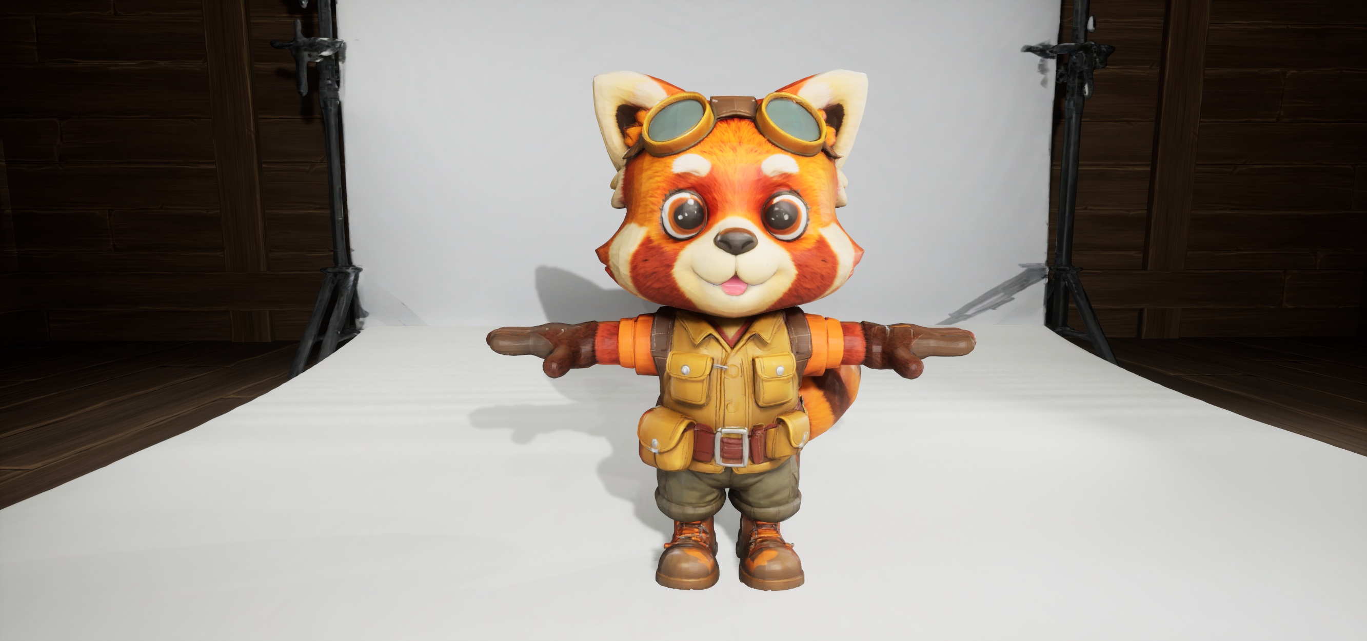 Panda Explorer - Character Ready To Be Rigged | Fab