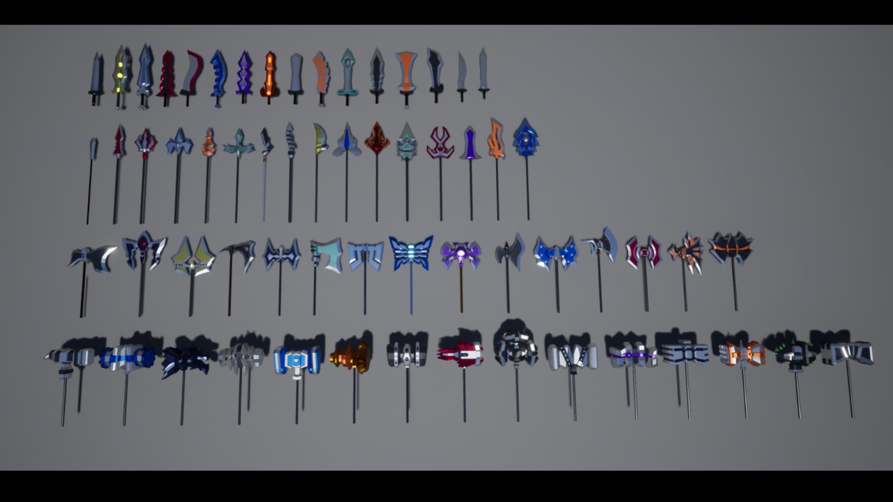 Media 1 for listing Low Poly Fantasy Melee Weapons Pack 1