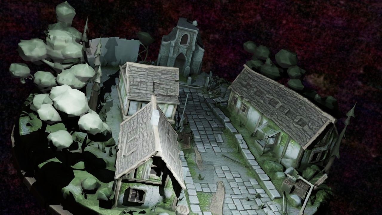 Media 1 for listing Low Poly Abandoned Lost City Diorama