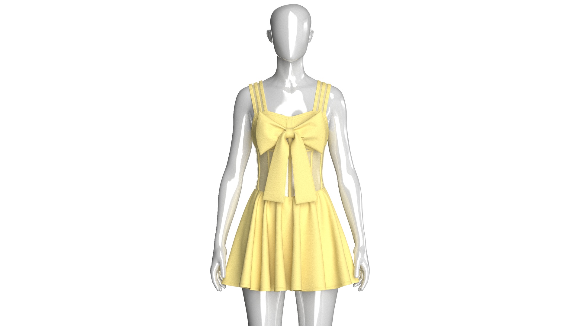 Media 1 for listing Girls Corset Mini Dress With Mesh | High Poly