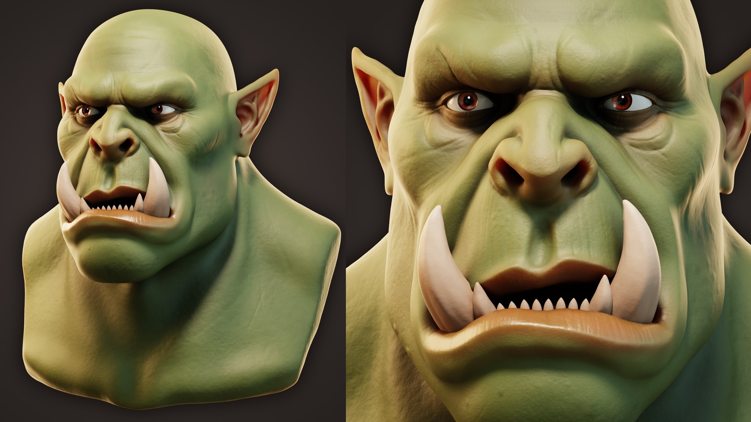 Media 1 for listing Orc Head Character Sculpt