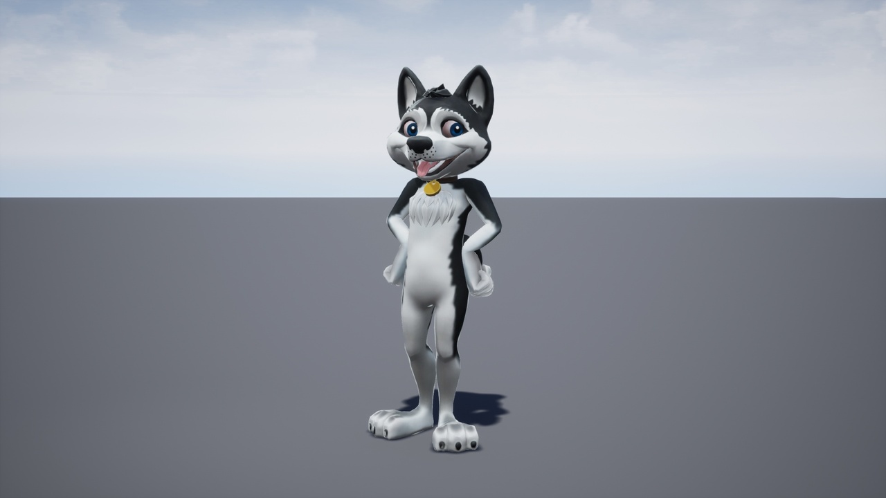 Media 1 for listing Stylized Dog Husky