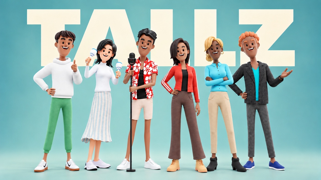 Media 1 for listing Tallz - Rigged Modular Male & Female Tall Cartoon Character Pack