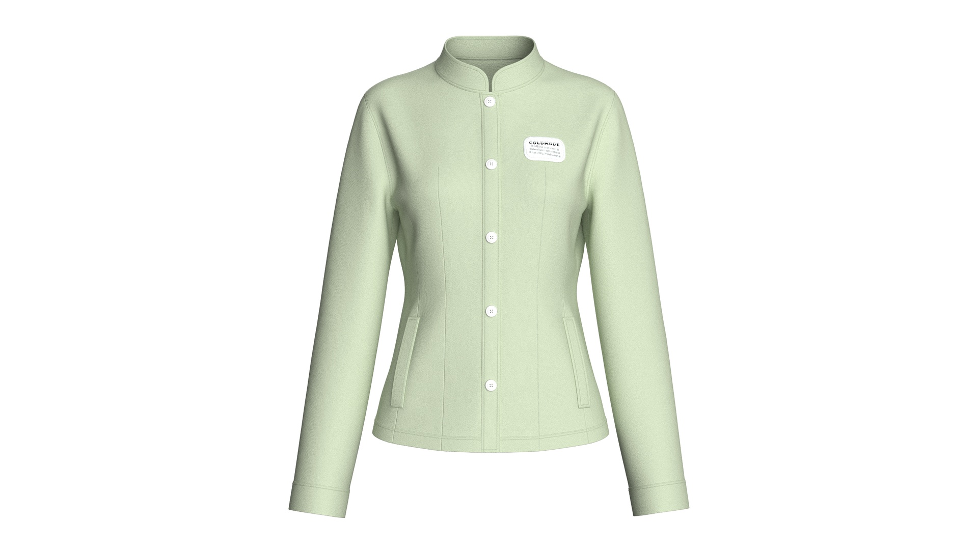 Media 1 for listing Girls Button - Up Jacket With Patch | High Poly
