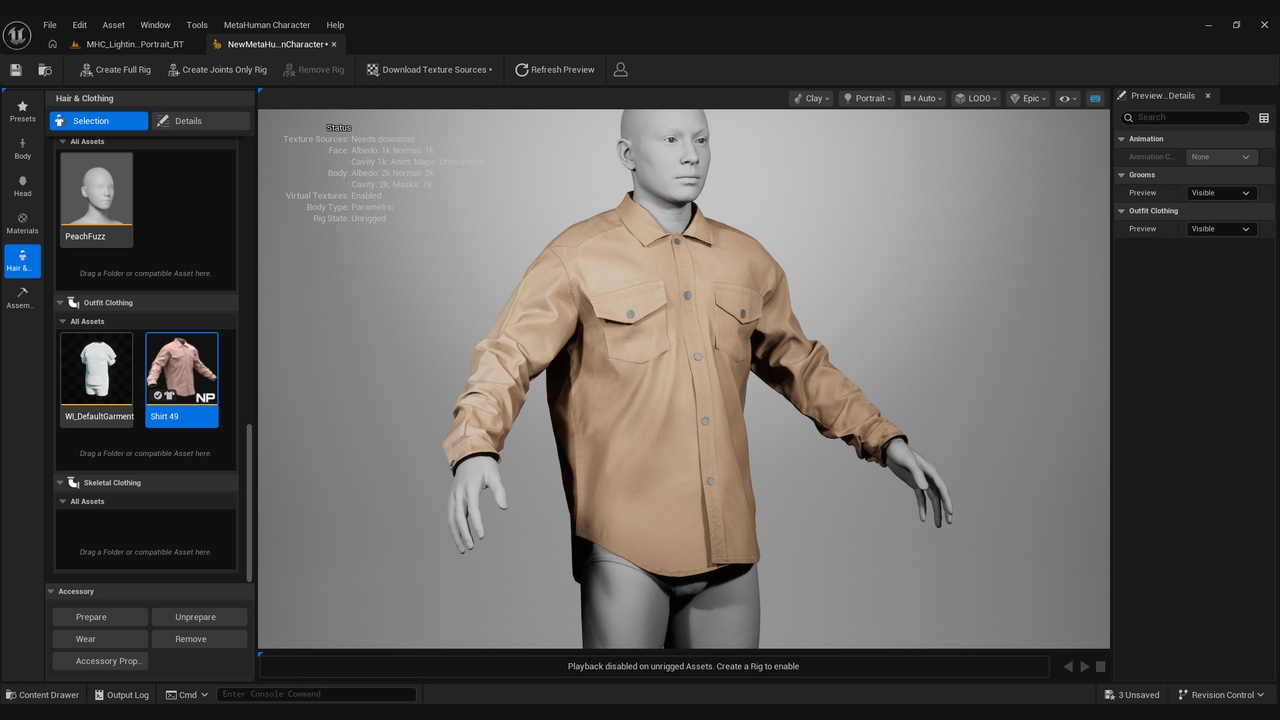 Media 1 for listing Shirt Metahuman 49 - MHPKG