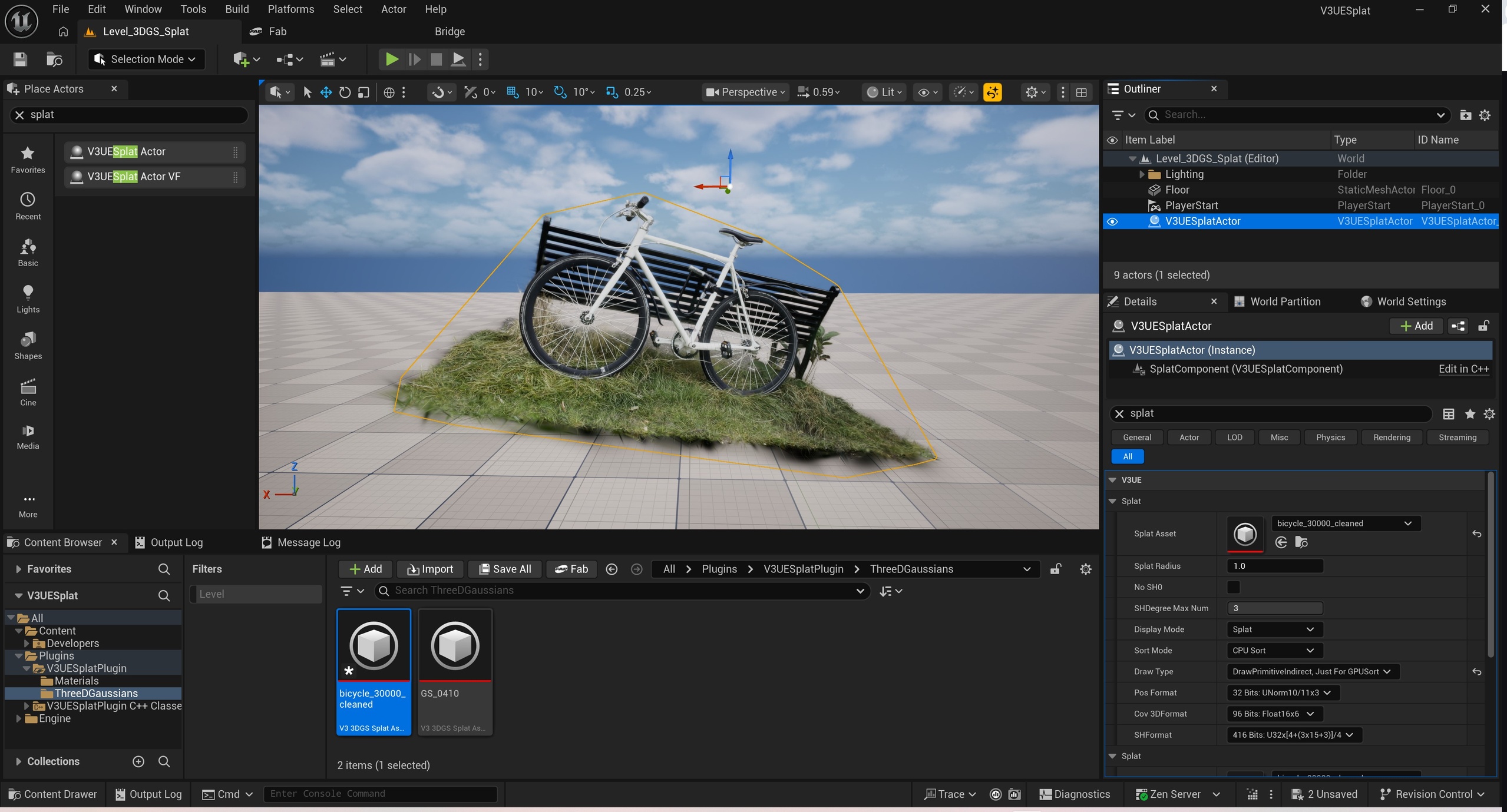 Media 1 for listing 3D Gaussian Splat Rendering.