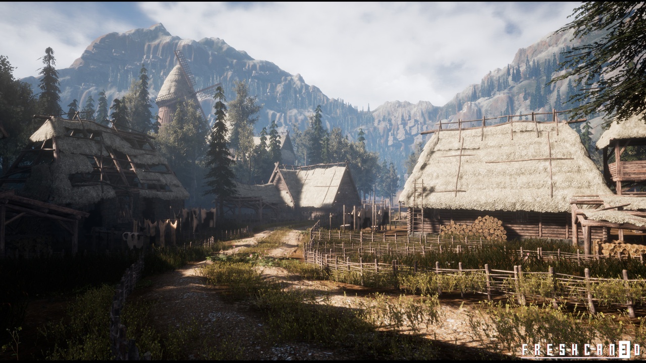 Media 1 for listing Medieval Village Megapack ( Medieval Interiors Modular Medieval Medieval Props )