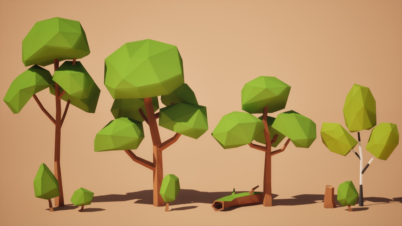 Media 1 for listing Low Poly: Trees