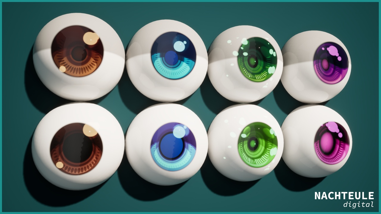 Media 1 for listing Stylized Eye Material Simple + Texture Generator