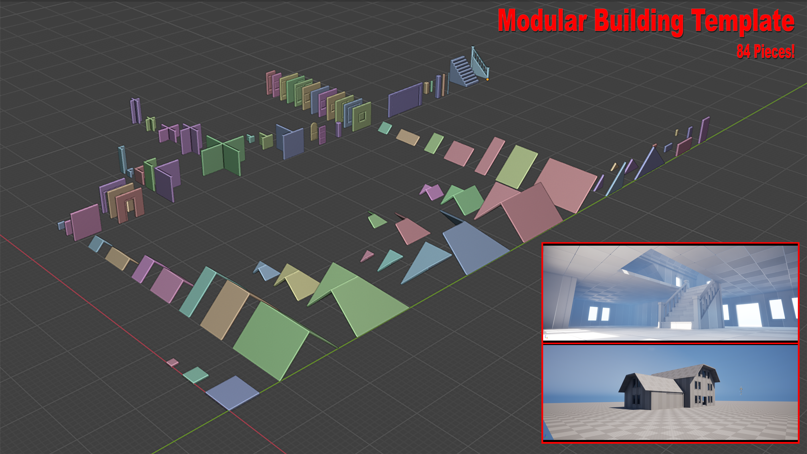 Modular Building Template / Blockout Set | Fab