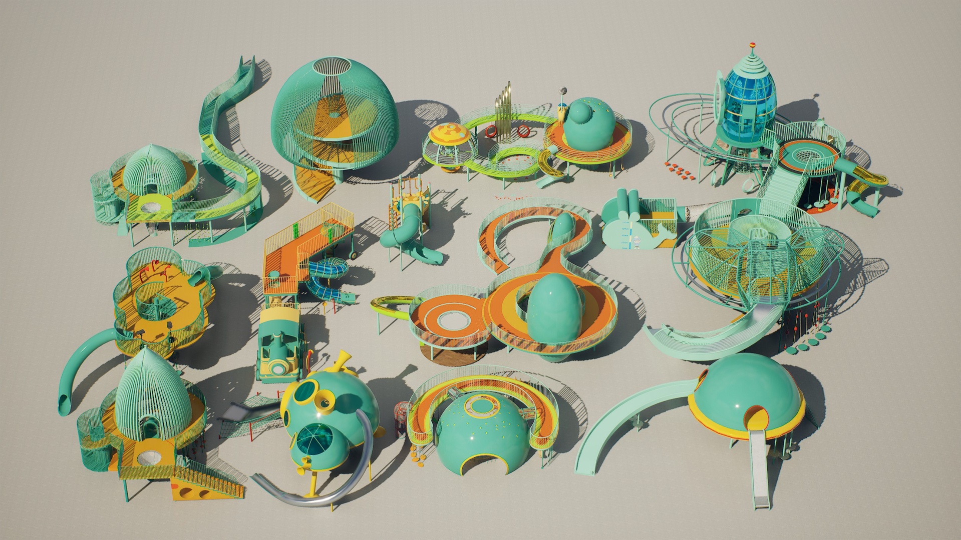 Media 1 for listing Kids Playground Pack – 13 Unique Facilities (Modular, Scene-Ready)