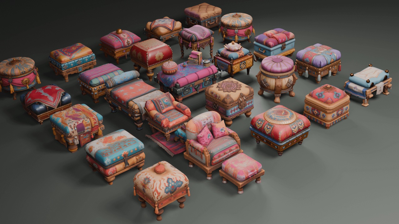 Media 1 for listing Stylized Ottomans & Sofas🛋️