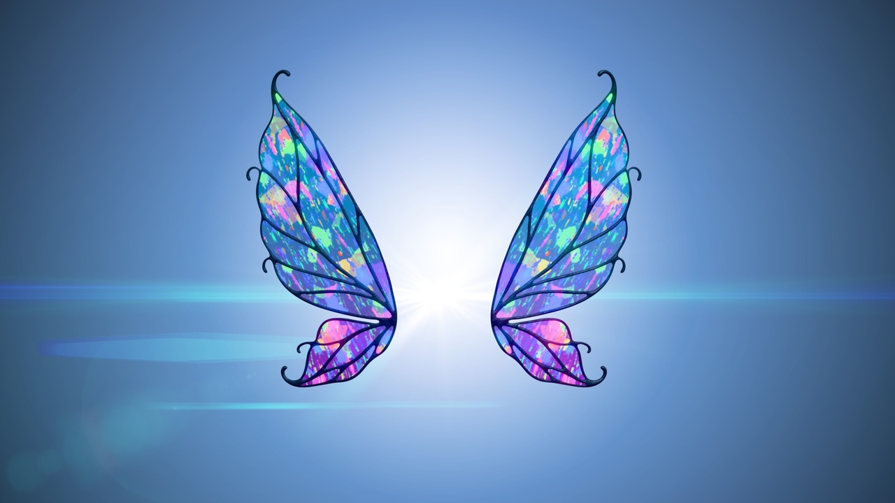 Media 1 for listing Fairy Wings Rigged and Animated 3D model
