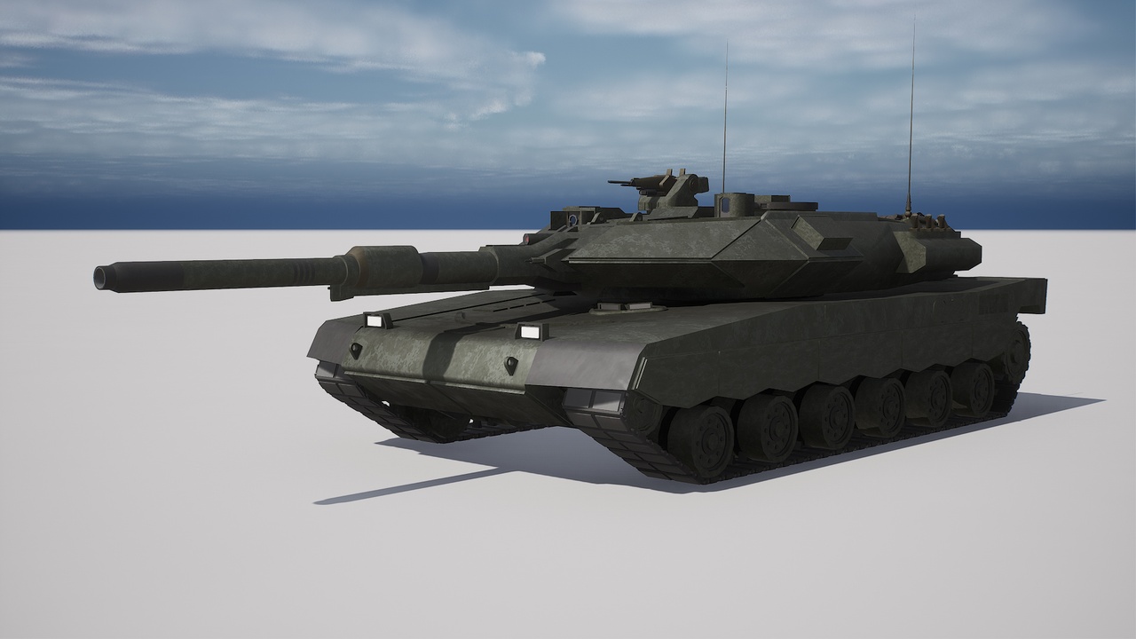 Media 1 for listing MBT-E Heavy Battle Tank – Military Vehicle 3D Kit