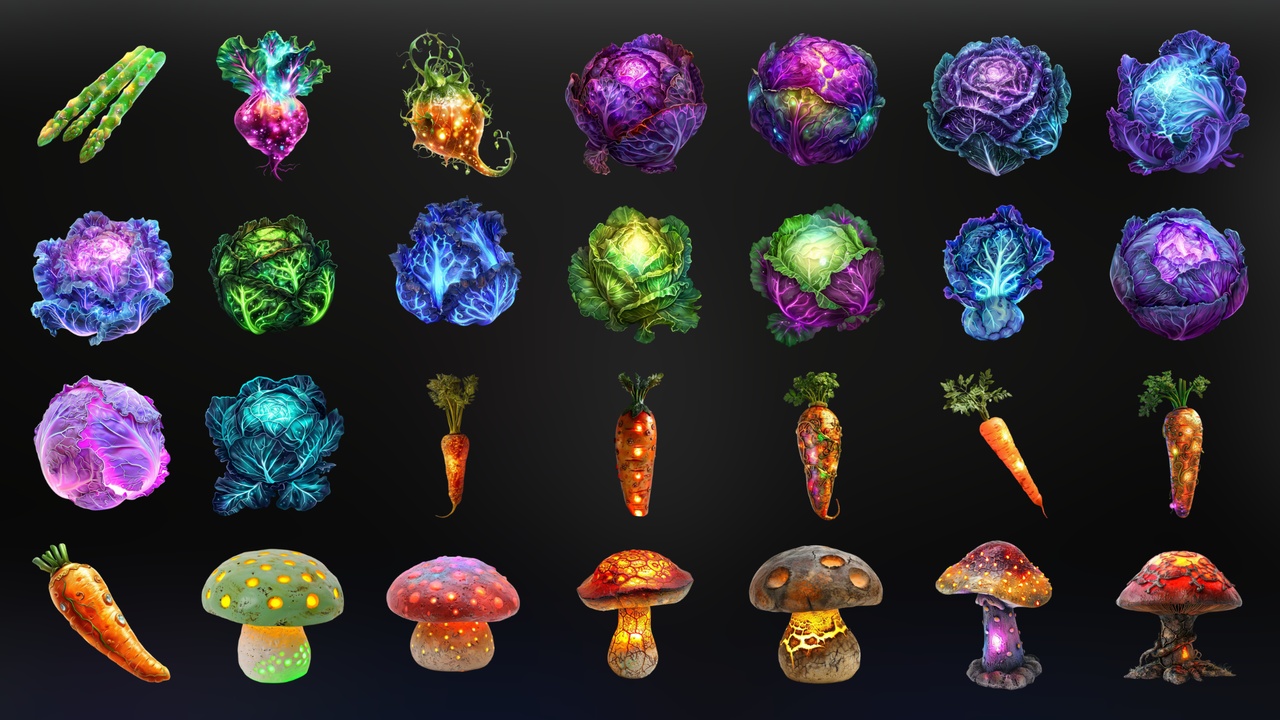 Media 1 for listing Magic Vegetables - Icon Pack