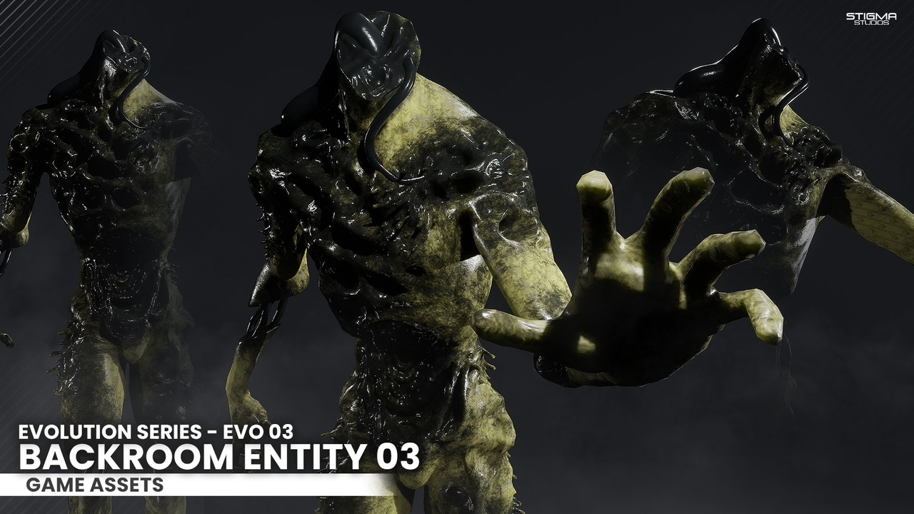 Media 1 for listing Backroom Entity 03, EVO 3 - Game Assets | STIGMA STUDIOS