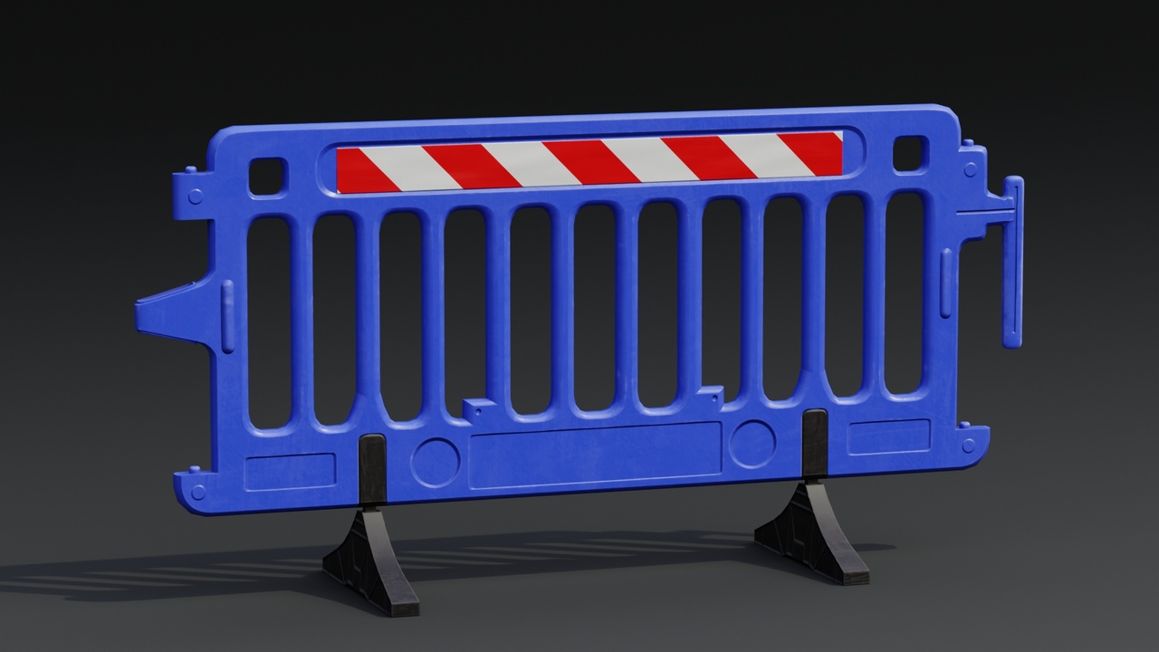 Media 1 for listing Plastic Barricade A03 PBR Game-Ready