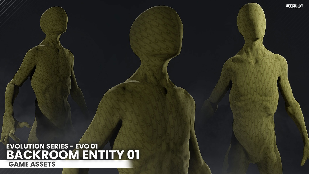 Media 1 for listing Backroom Entity 01, EVO 1 - Game Assets | STIGMA STUDIOS