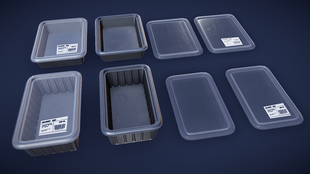 Media 1 for listing Stylized Produce Container - Game Ready
