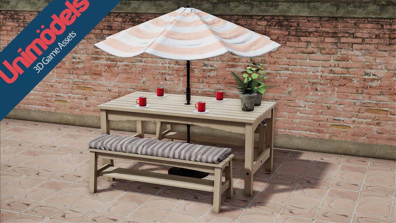 Media 1 for listing Exterior Tables and chairs vol. 1 by Unimodels