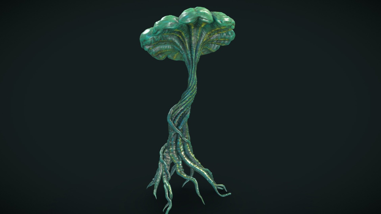 Alien Fantasy Toxic Root Plant Tree - Tall | Fab