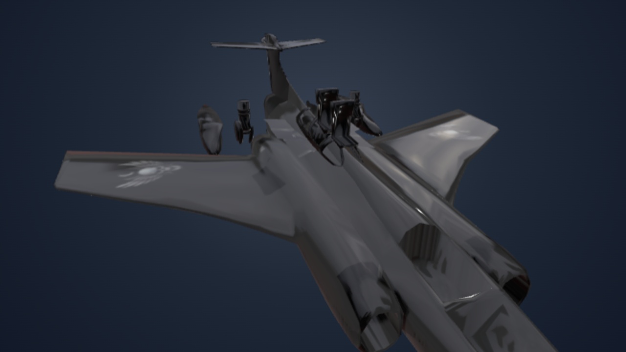 Media 1 for listing Jet Low Poly - Game-Ready 3D Aircraft