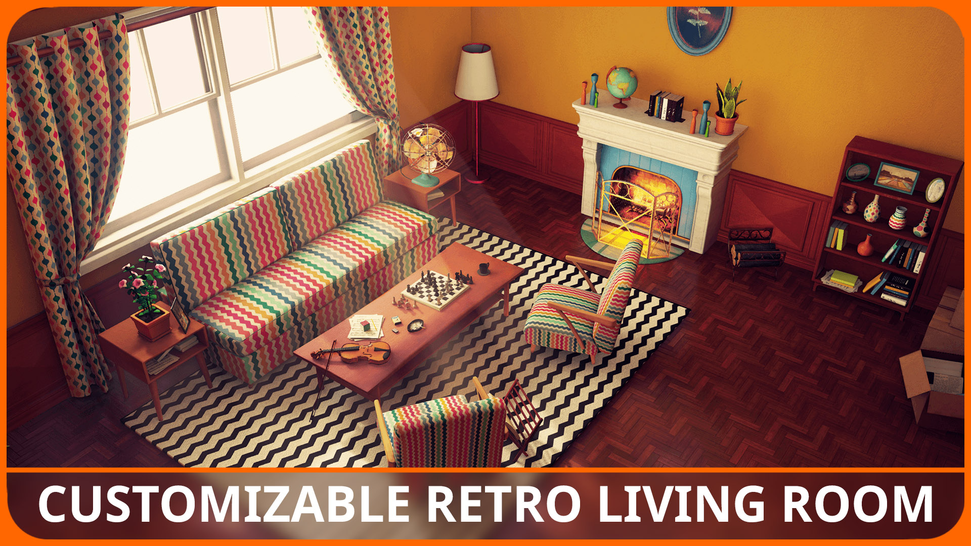Customizable Retro Living Room | Fab