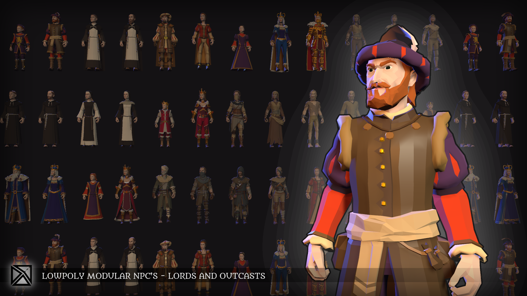 Low Poly Modular NPCs – Lords & Outcasts- LOWPOLY MEDIEVAL FANTASY ...