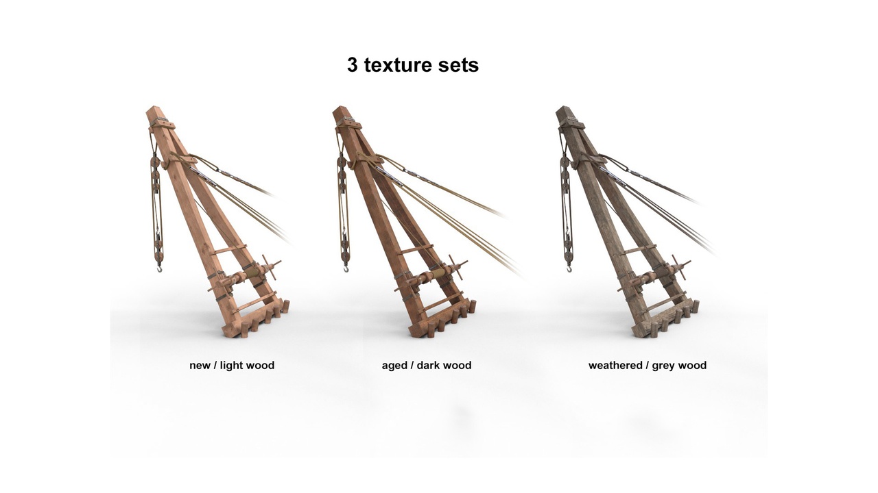 Media 1 for listing Ancient roman construction crane Pentaspastos