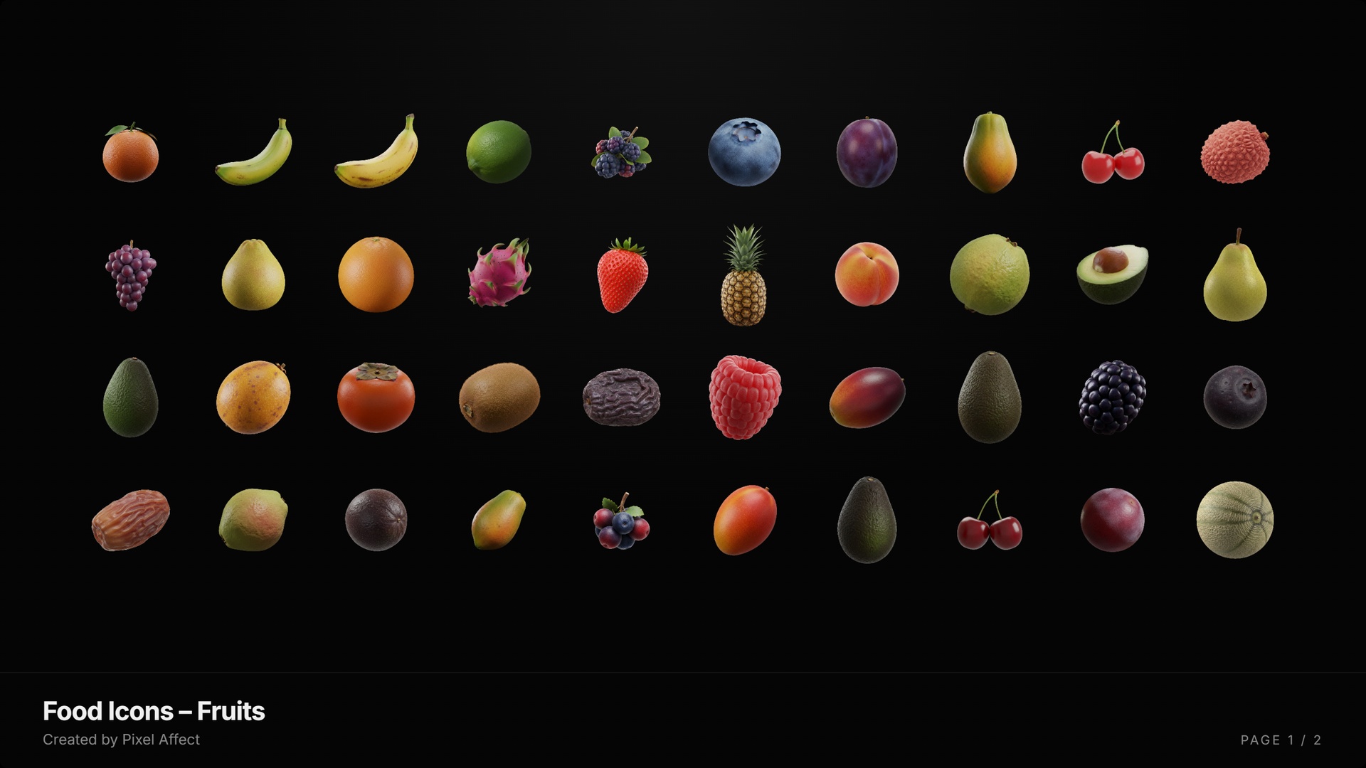 Media 1 for listing Food Icons Pack