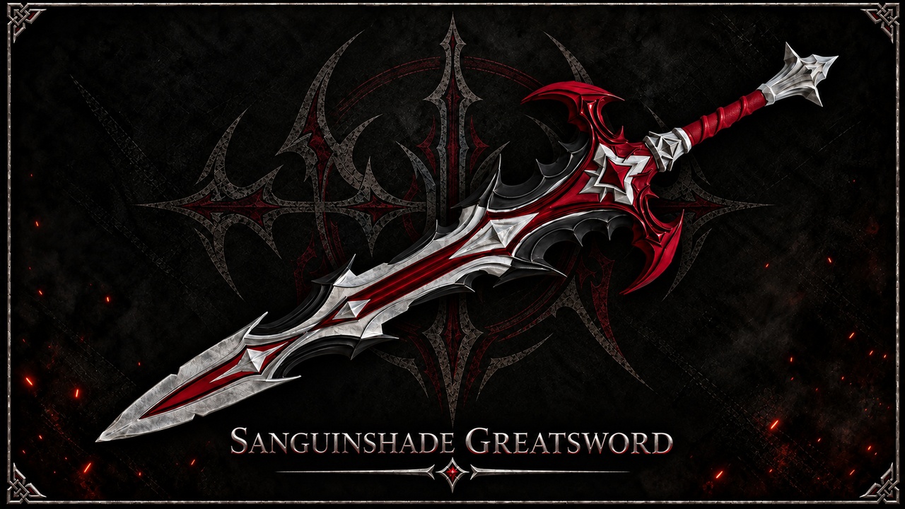 Media 1 for listing Sanguinshade | Dark Fantasy Greatsword