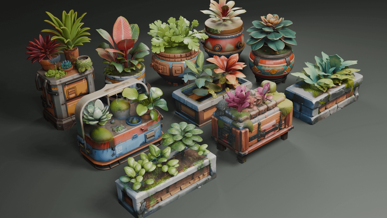 Media 1 for listing Stylized Pots🪴