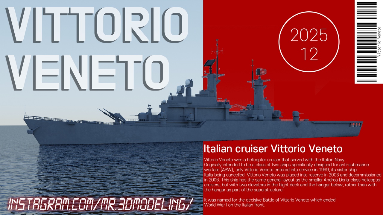 Media 1 for listing Italian Navy Vittorio Veneto class Helicopter Cruiser