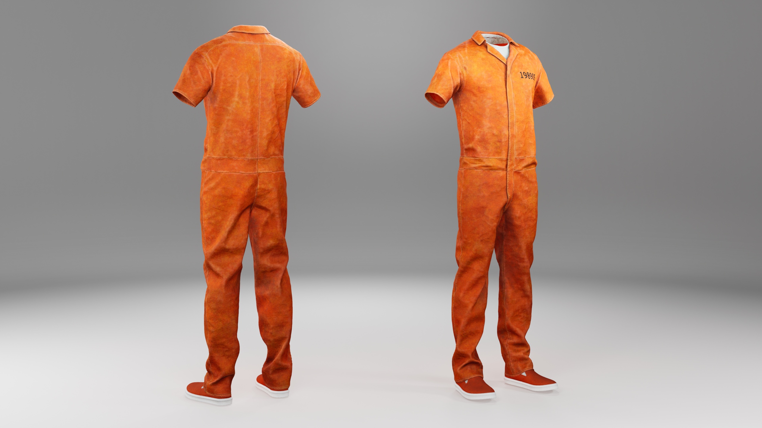 Media 1 for listing Parametric Resizable Prisoner Uniform Outfit