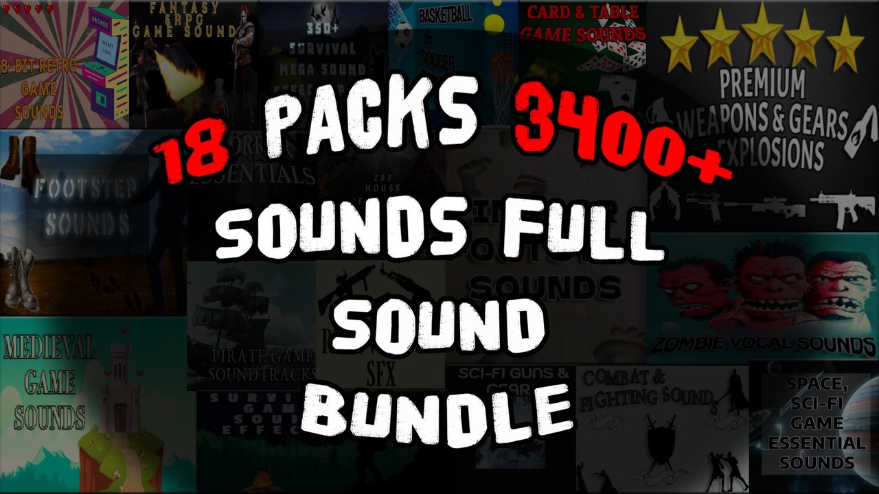 Media 1 for listing 18 PACKS & 3300+ SOUNDS! FULL MEGA SOUND BUNDLE