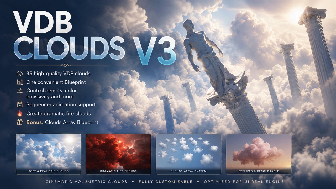 Media 1 for listing VDB Clouds V3 + Clouds Array 3D