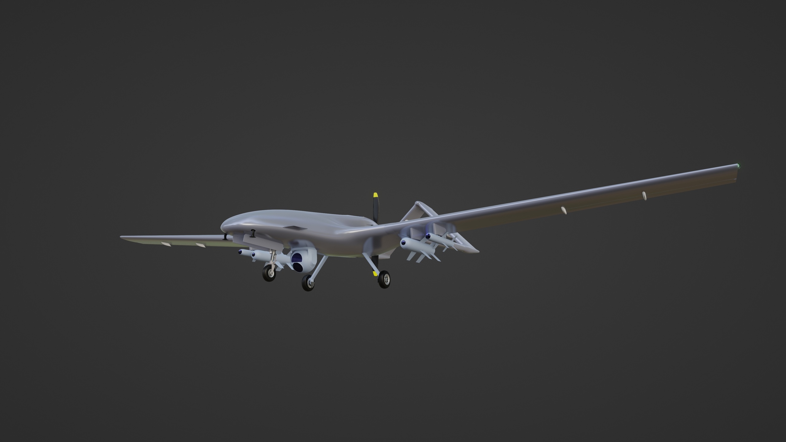 Media 1 for listing Bayraktar TB2 Drone 3D Model - Premium Quality & Fully Detailed