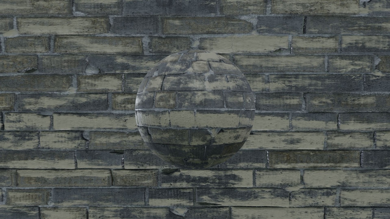 商品 Painted Brick Wall Materials 的媒体 1