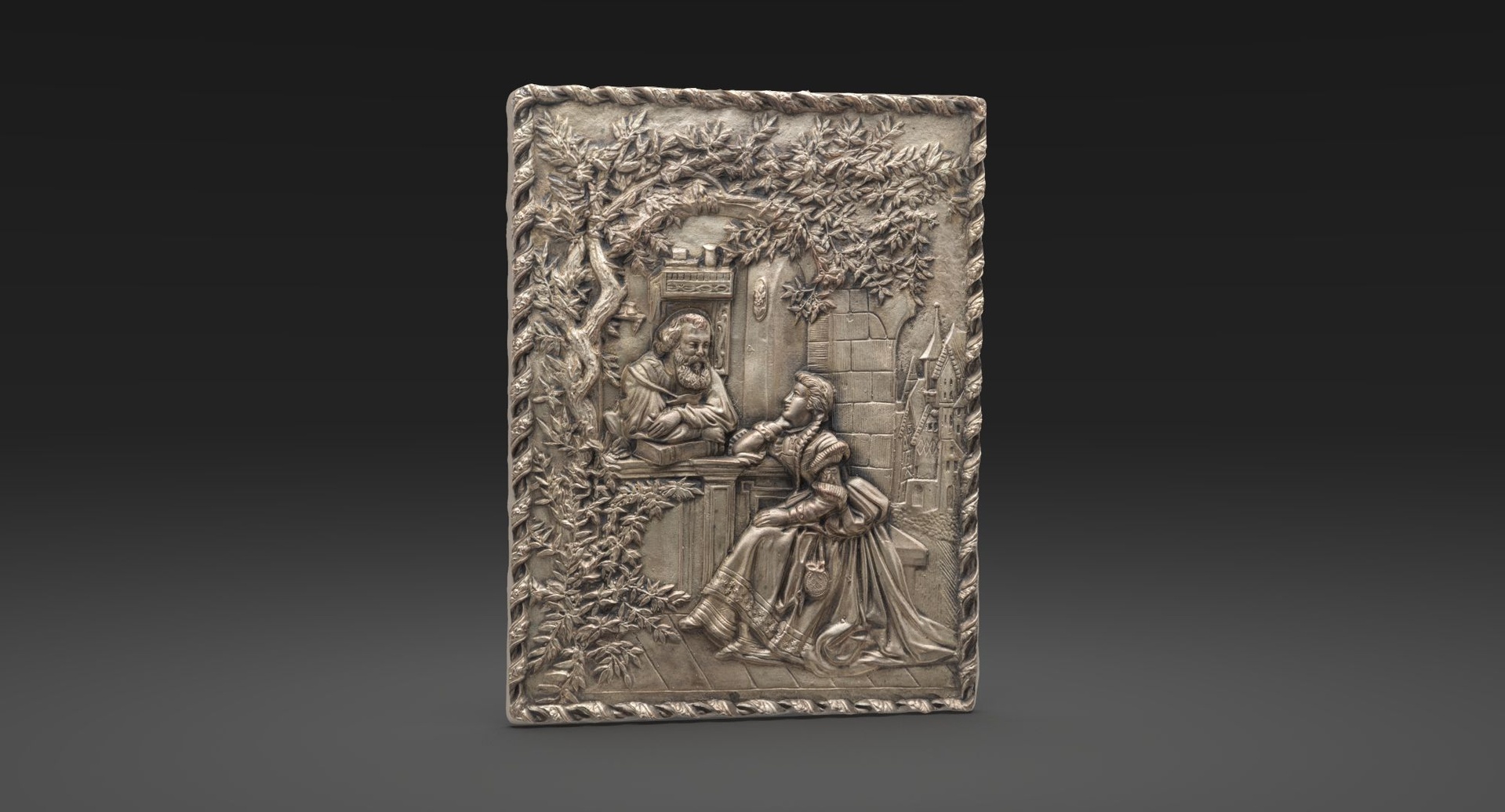 Embossing: William Shakespeare and pretty Lady 제품 등록을 위한 미디어 1개