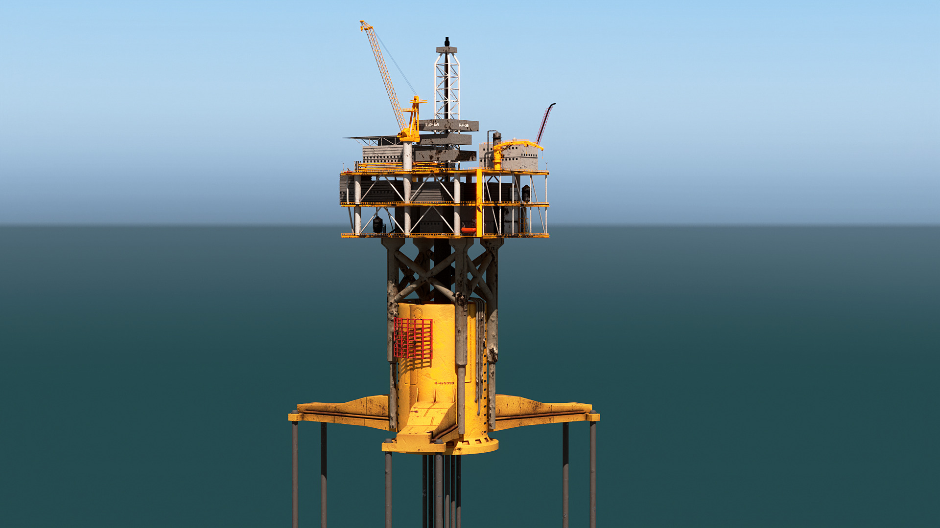 Old TPL Tension Leg Oil Platform | Fab