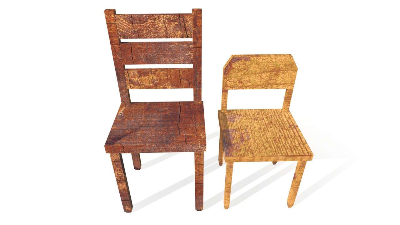 Media 1 for listing PSX - 2 Wooden Chairs