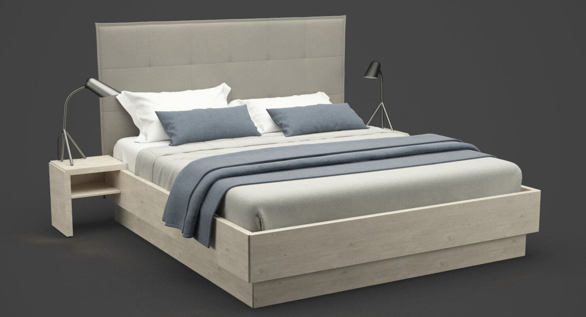 Media 1 for listing Modern Double Bed Set