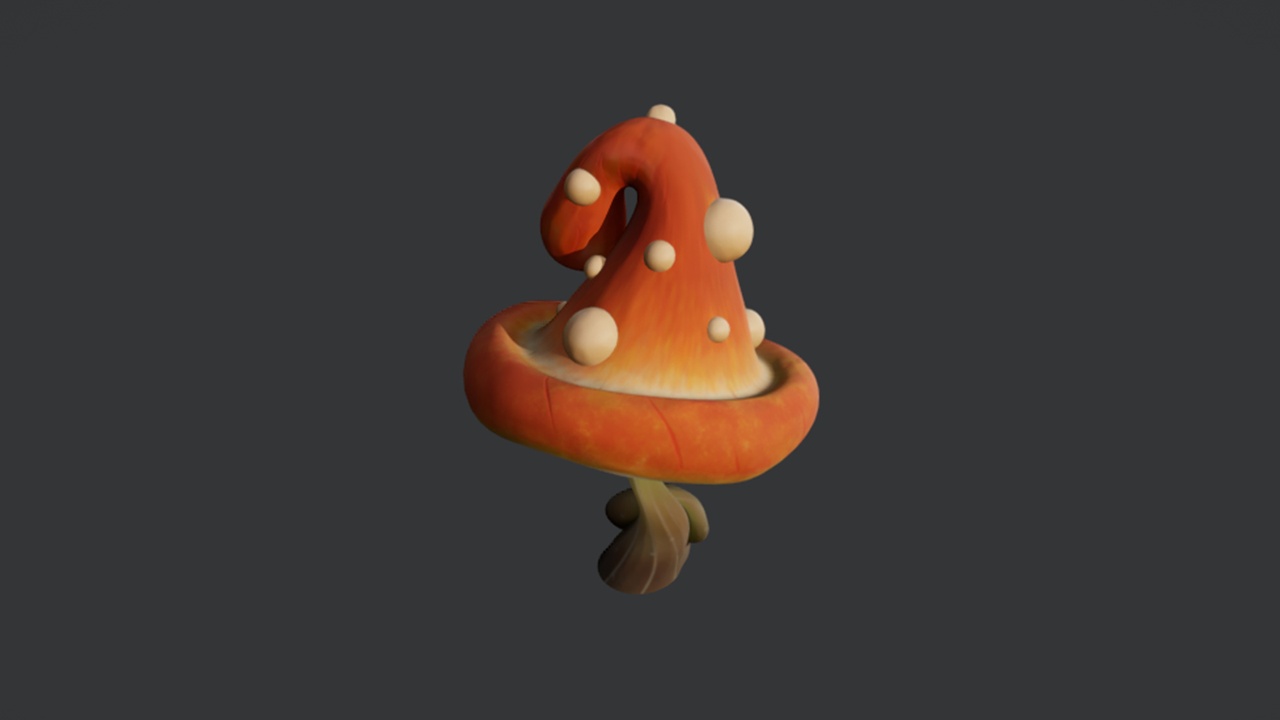 Media 1 for listing Mushroom 13 Stylized 2 _ PBR Game Ready Asset
