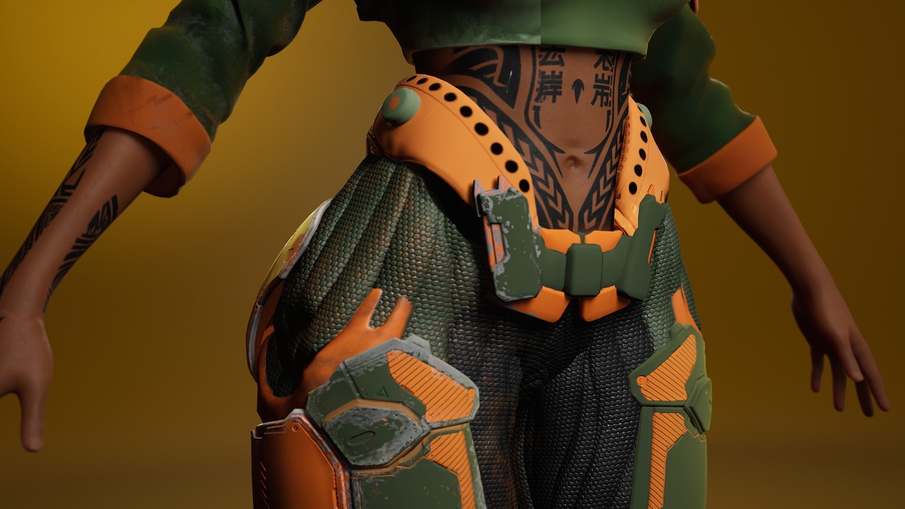 Media 1 for listing Cyberpunk Female Character (Modular)
