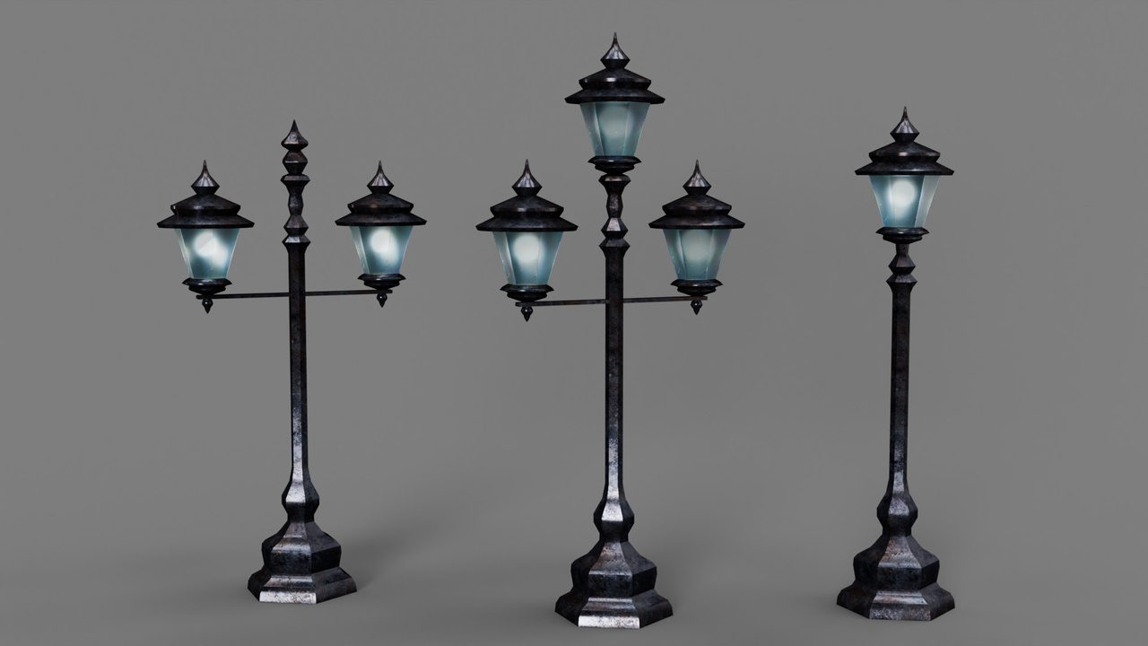 Media 1 for listing Classic Victorian Street Lamp Set