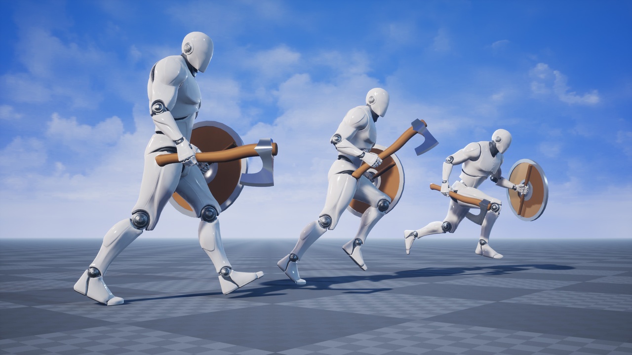 Média 1 pour l'article Axe and Shield Animation Set