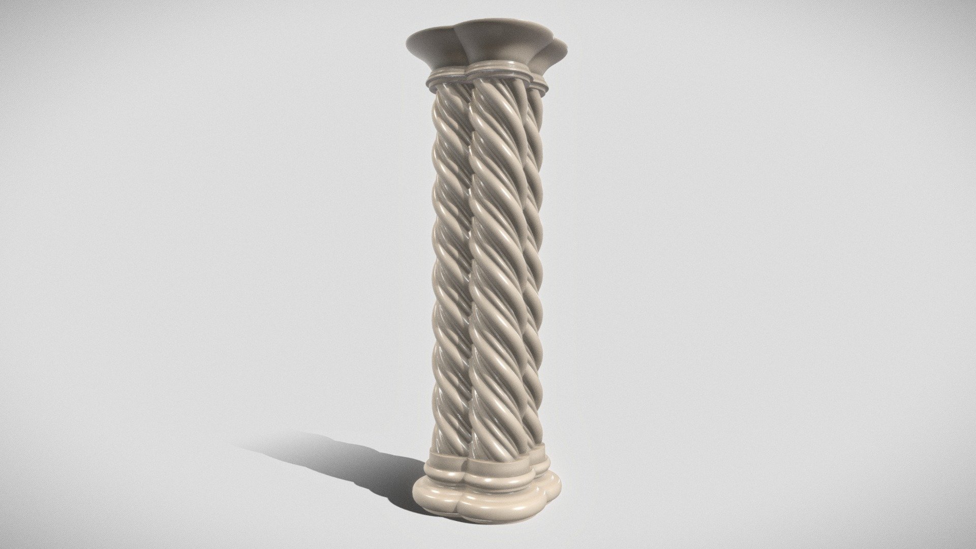 Dwarfed Column Column - Quadrilobate Twisted_3 | Fab