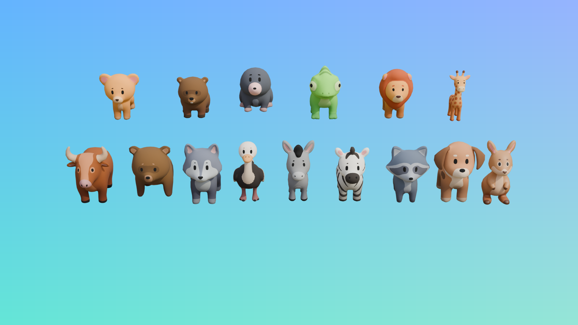 15 Stylized Low-Poly Animals – Bundle | Fab