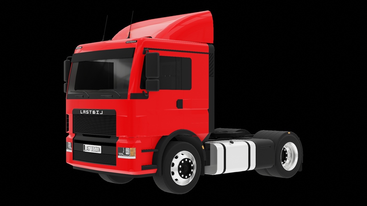 Media 1 for listing Semi Truck with Trailers - Low poly